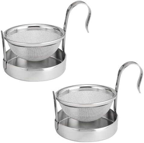 HIC Kitchen Tip Tea Strainer, 18/8 Stainless Steel, Loose Leaf Tea Filter by HIC