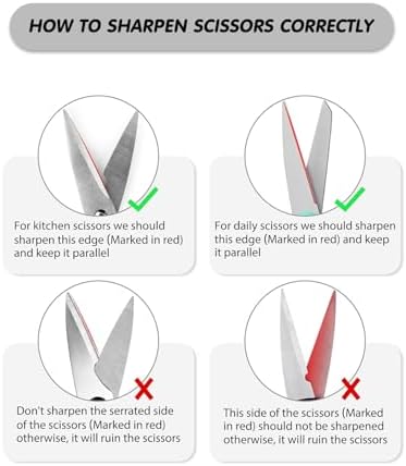 4-in-1 Knife Sharpener for Kitchen Knives & Scissors - Image 4
