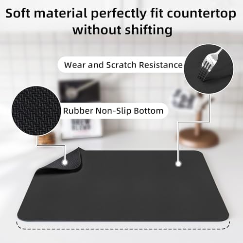 LOPNUR Small Dish Drying Mat for Kitchen Counter - Image 4