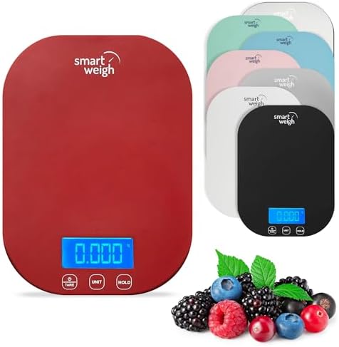 Smart Weigh Red Digital Food & Kitchen Scale by SmartWeigh