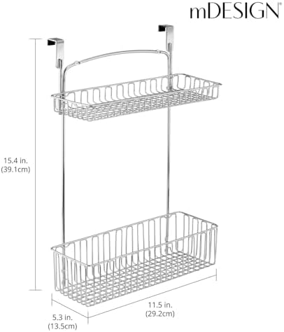 mDesign Over Cabinet Kitchen Storage Unit - Image 4