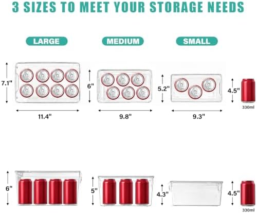 6 Pack Small Clear Storage Bins - Image 3