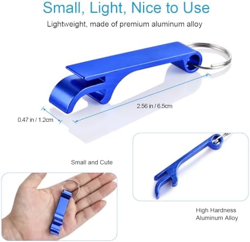 6PCS Colorful Key Chain Beer Bottle Openers - Image 2