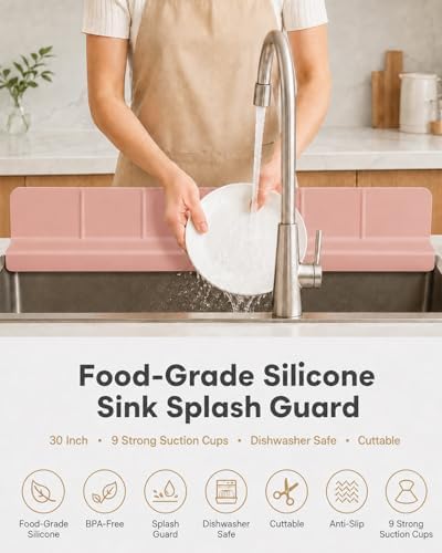 30'' Silicone Sink Splash Guard - Image 2