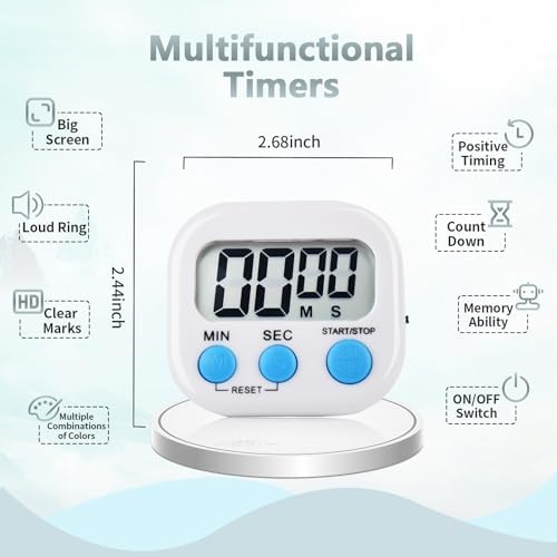 4 Pack Digital Kitchen Timer Magnetic Digital Timer - Image 2