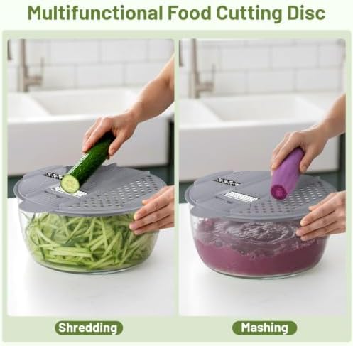 Salad Spinner, 5.3 QT Lettuce Spinner - Image 6