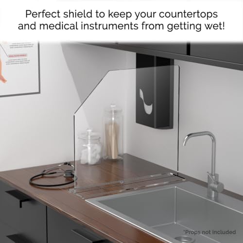 Splash Guard 19" x 4.5" x 15" Clear Acrylic Panel Barrier Freestanding No - Image 4
