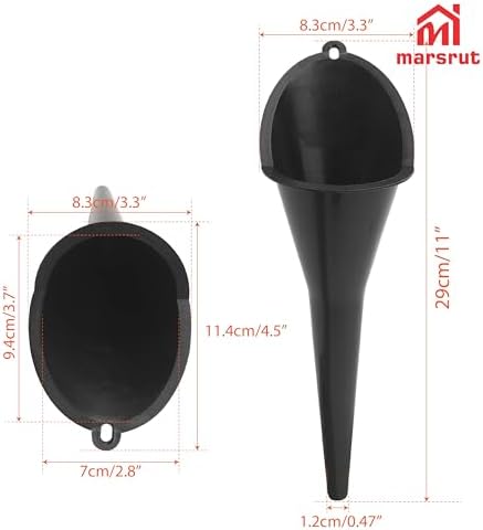 2pcs Long Skinny Neck Oil Funnel - Image 3