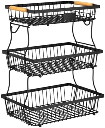 3 Tier Fruit Basket for Kitchen Counter by Unknown