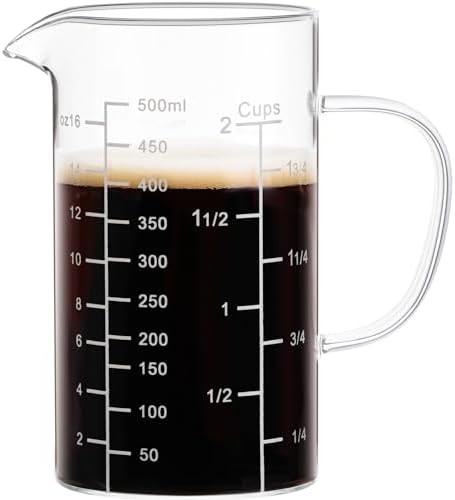 PARACITY 2 Cup Glass Measuring Cup, Liquid Measuring Cups by PARACITY