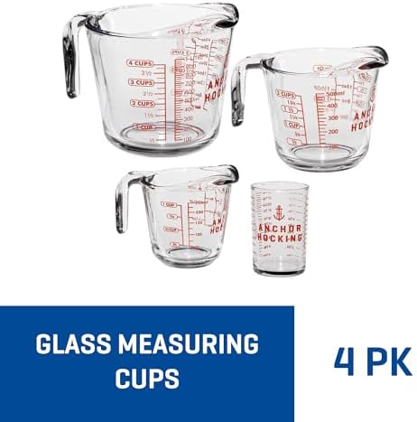 Anchor Hocking Glass Measuring Cups, 4 Piece Set - Image 2