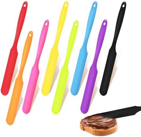 8pcs Jar Spatula, Silicone Jar Scraper by VZZNN