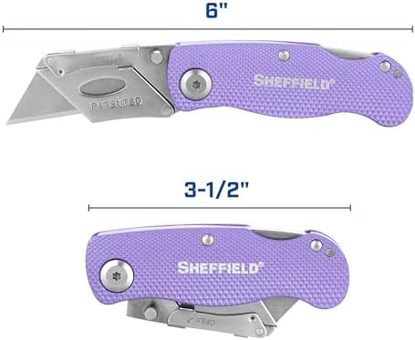 Sheffield 12346 Lock Back Utility Knife 4 Pack - Image 7