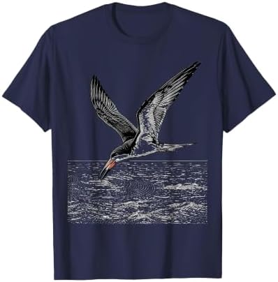 Black Skimmer Bird Gulf of Mexico Ocean Design T-Shirt by Mademark
