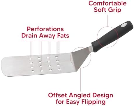 HIC Kitchen Perforated Burger Turner - Image 3