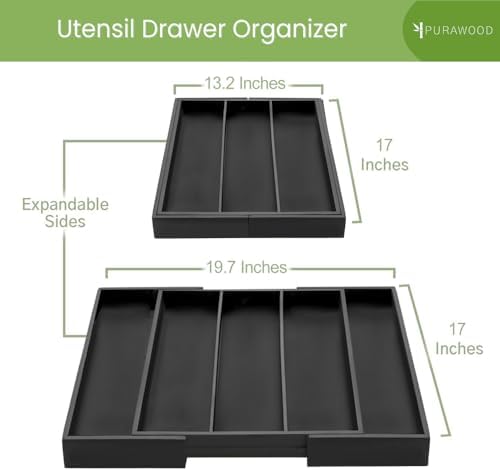 Purawood Kitchen Drawer Organizer - Image 2