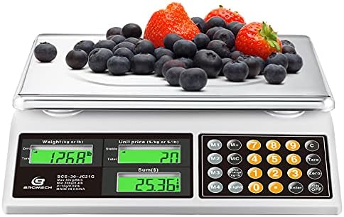 Price Computing Scale 66lb Digital Commercial Produce Scale by BROMECH