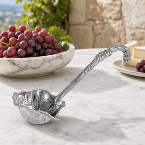 Arthur Court Grape Pattern Aluminum Serving Ladle - Image 5
