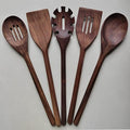 5pcs Black Walnut Wooden Cooking Utensils by FiunkesLightFixture