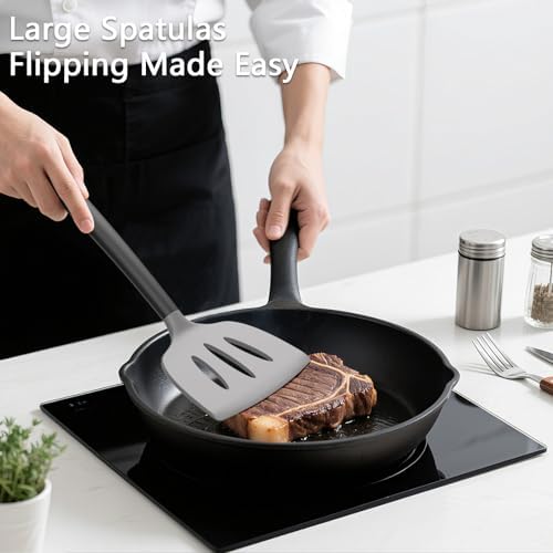 Coukre 3 Pack Silicone Spatula Set, Heat Resistant to 500°F - Image 3