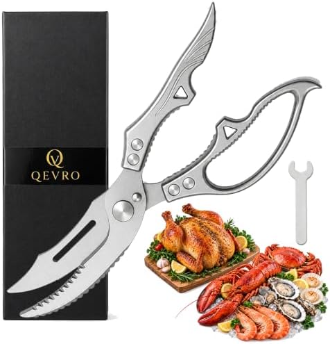 Heavy Duty Poultry Shears, Kitchen Scissors, Spring-Loaded, 10.6 Inch by Unknown
