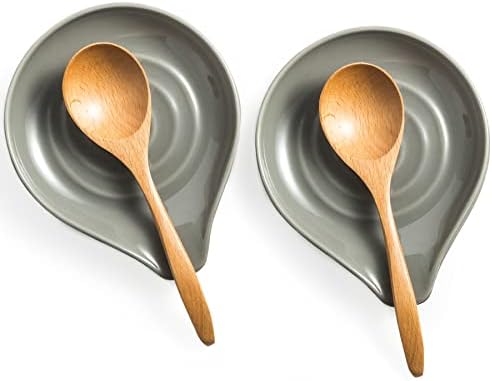 LAUCHUH Spoon Rest, Ceramic Spoon Holder by LAUCHUH