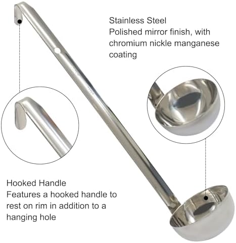 2 Oz Stainless Steel Ladle - Image 3