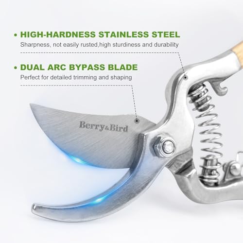 Berry&Bird 8'' Bypass Pruning Shears - Image 4