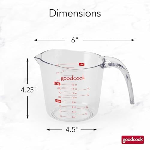 GoodCook Everyday 2-Cup Measuring Cup Liquid Measuring - Image 6