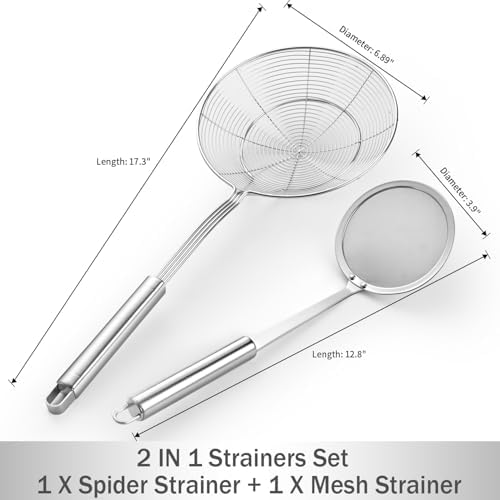 6.89 Large Metal Spider Strainer - Image 2