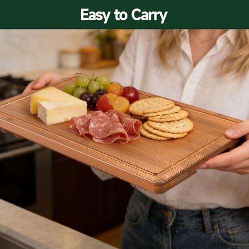 3-Piece Set Deep-Carbonized Bamboo Cutting Board - Image 5