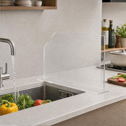 2 Pcs Acrylic Sink Splash Guard - Image 5