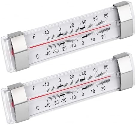 2 Pack Fridge Refrigerator Freezer Thermometer by Unknown