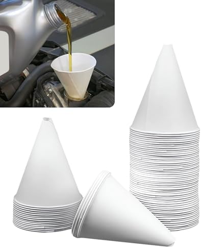 SCUARI 50PCS 6 oz Funnel, Car Accessories Paper Funnels by Unknown