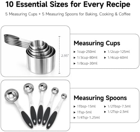 10-Piece Magnetic Measuring Cups and Spoons Set - Image 2