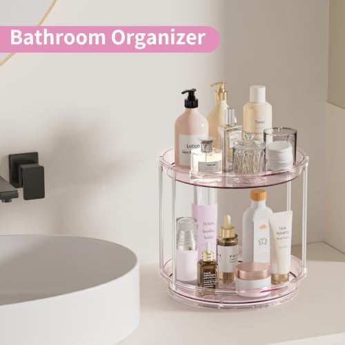 Rotating Makeup Organizer, Perfume Skincare Holder, 2 Tier 9 Inch - Image 5