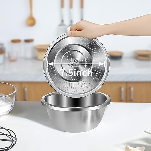Gulex Colander Stainless Steel 3-quart - Image 5