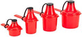 4-Pack Multi-Size 15cc-90cc Supplement Funnel Set Red by TheScoopie
