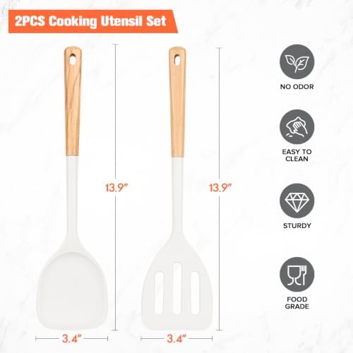 Extra Large Silicone Spatula Turner Set - Image 6