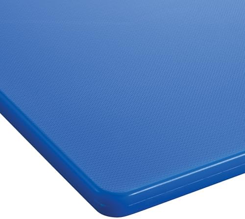 Winco 18" x 24" Blue Heavy-Duty Plastic Cutting Board - Image 2