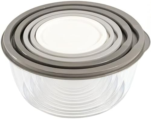 5-Piece Plastic Mixing Bowl Set by SCWBOEII