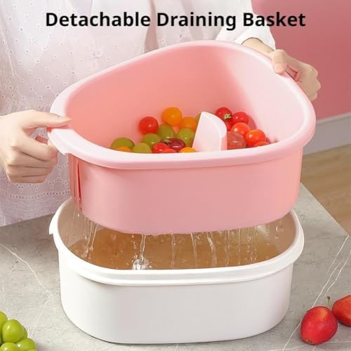Fruit Cleaner Spinner, Large Fruit Washer Spinner - Image 7