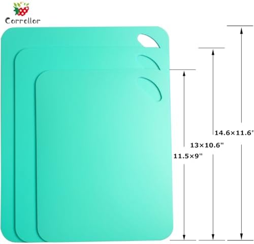 Plastic Flexible Cutting Mats for Kitchen, Cutting Board Sheet for Kitchen - Image 3