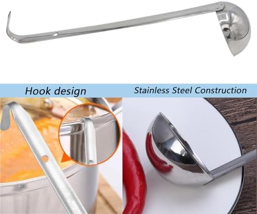 3‑Pack Small Ladle, 2 Oz Stainless Steel Soup Ladle - Image 7