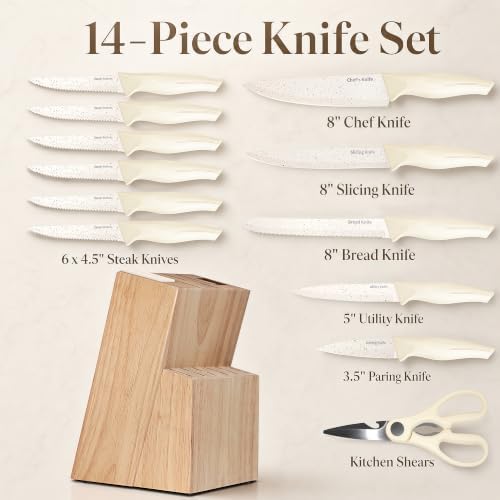 14-Piece Kitchen Knife Block Set - Image 2