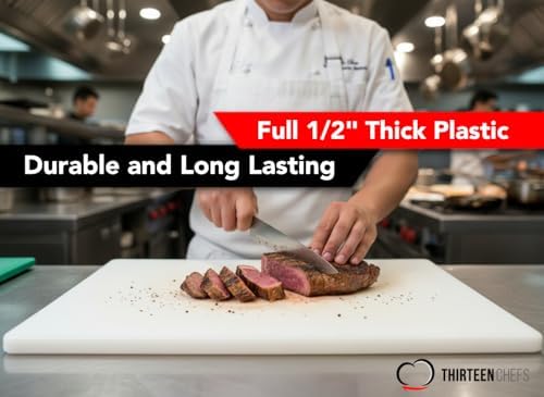 Thirteen Chefs 18x12 White Cutting Board - Image 5