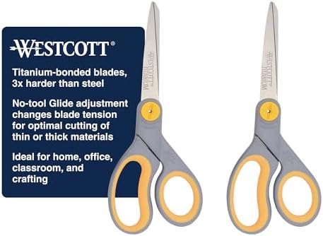Westcott 8” Titanium Bonded Scissors by Westcott