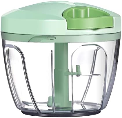 Ourokhome Manual Food Processor Vegetable Chopper, Portable Hand Pull String by Ourokhome