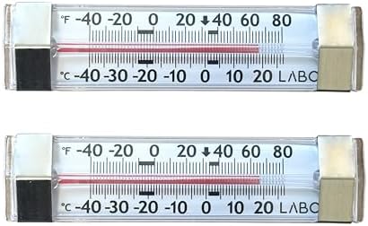 Refrigerator and Freezer Thermometer Fridge Thermometer 2 Pack – Waterproof by Unknown