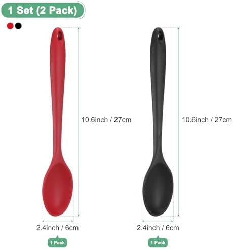 M METERXITY 2-Pack Silicone Spoons - Image 3